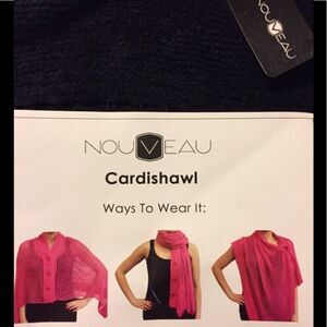 BRAND NEW Soft Black Cardishawl
